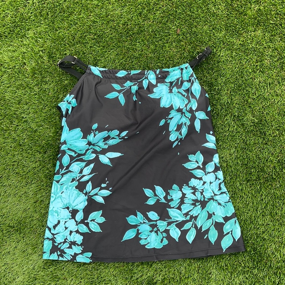 Blue & Black Bikini Top Ladies Size XL